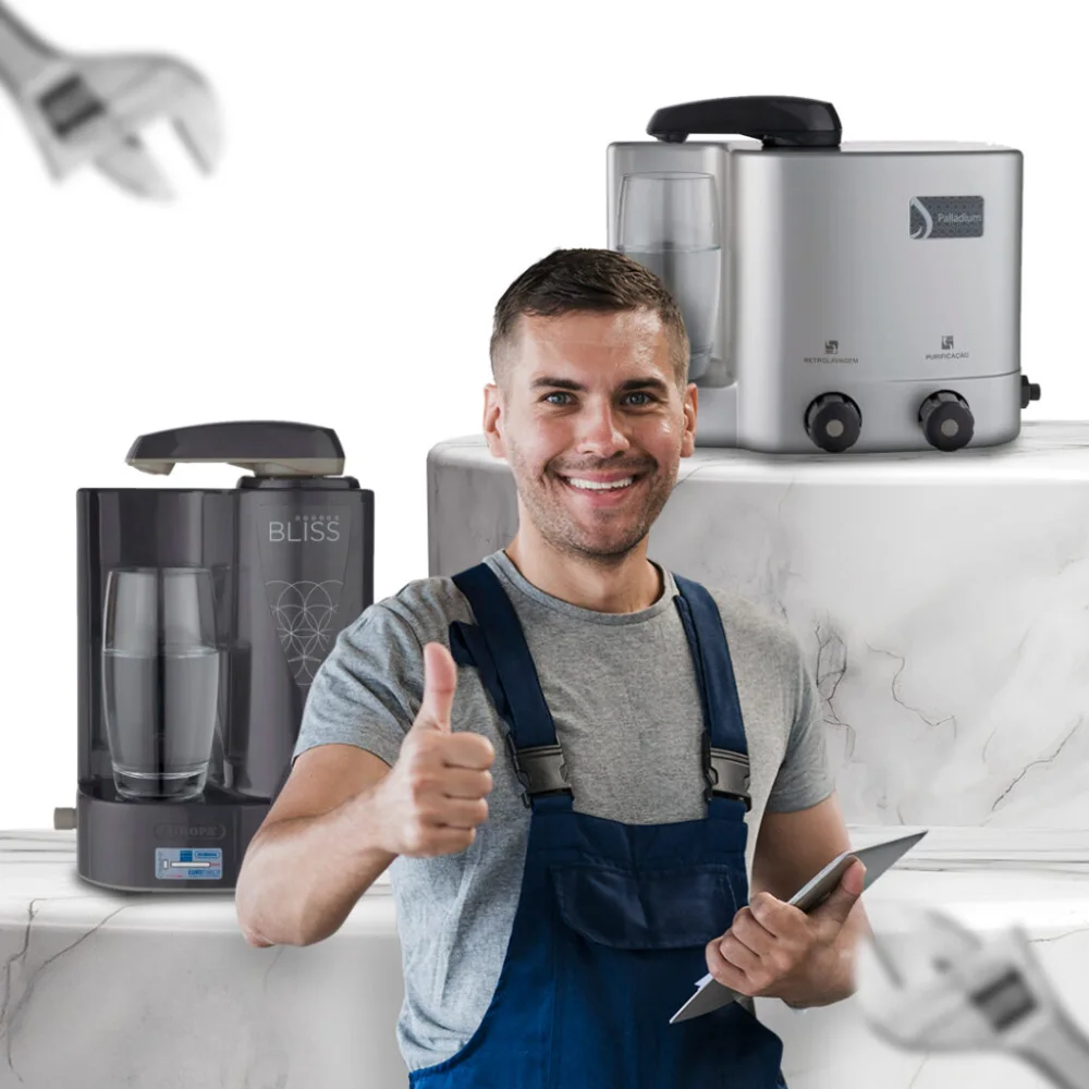 Profissional de assistência técnica para purificadores de água Europa
